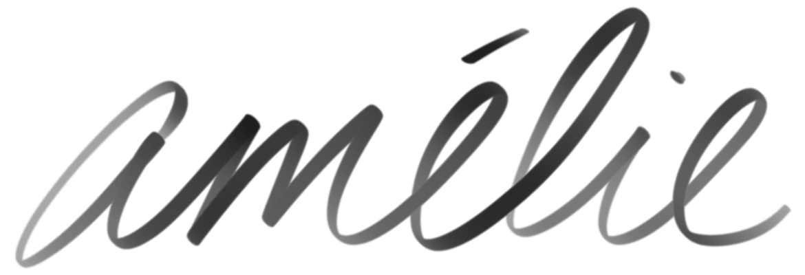 Script logo of the name 'Amélie'